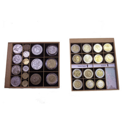 BANDEJA MONEDA Bandeja pequeña para coleccionismo y numismática -Ubi-k guardar monedas coleccionismo